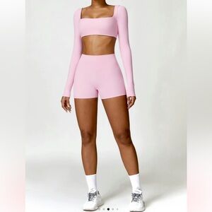 NWT Pastel Pink Activewear Set from TikTok shop